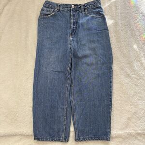 Natural Issue Men's Loose Fit Baggy Jeans 34x25 Blue Denim Y2K Casual Cotton